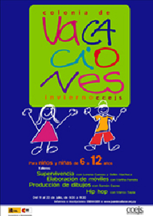 COLONIA INFANTIL DE INVIERNO (DEL LUNES 11 AL VIERNES 22 DE JULIO EN EL CCEJS)